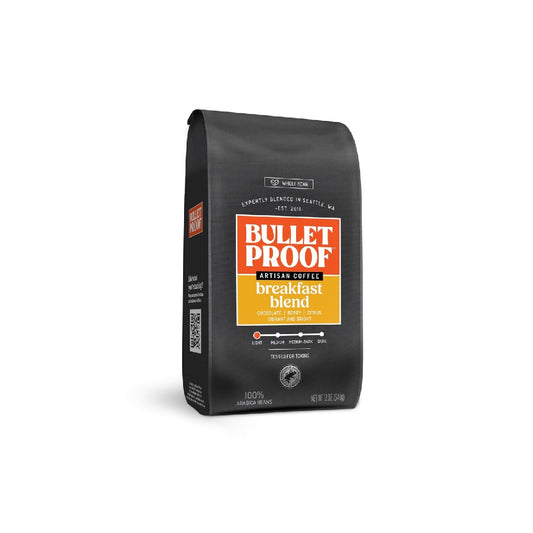 Bulletproof Mentalist Medium Dark Roast Whole Bean Coffee, 12 oz