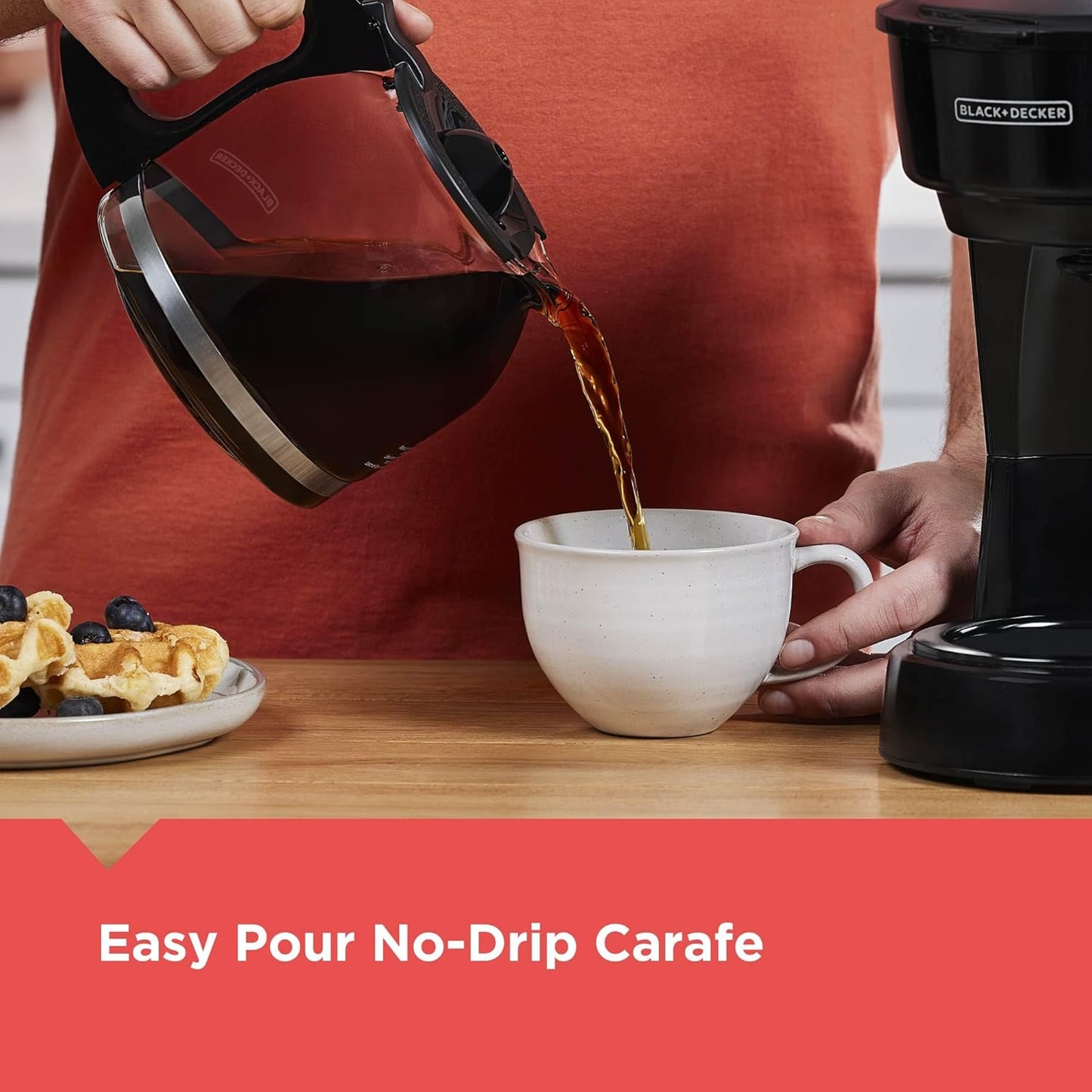 BLACK+DECKER 12-Cup Coffee Maker, Black