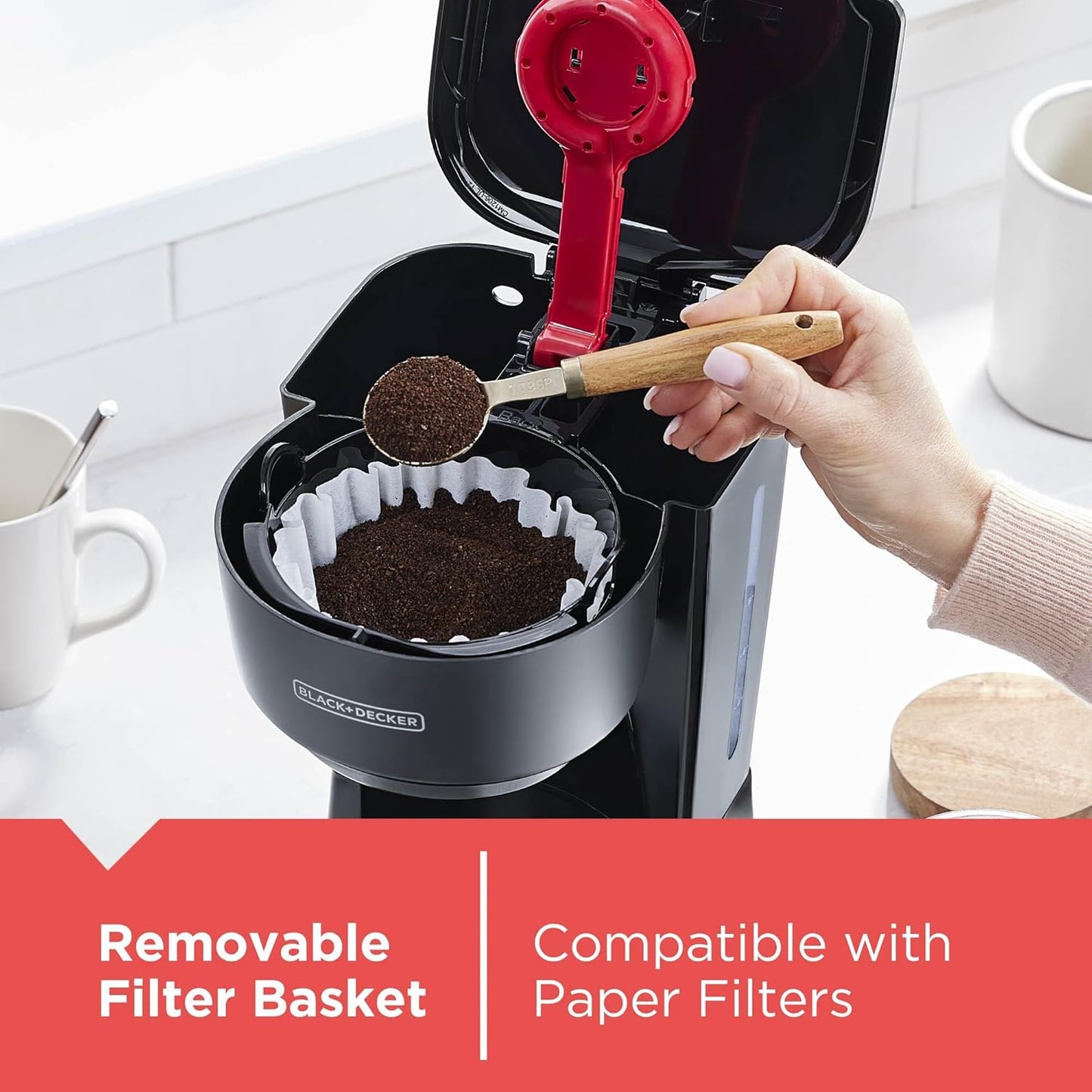 BLACK+DECKER 12-Cup Coffee Maker, Black