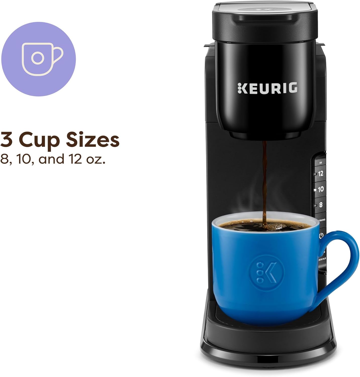 Keurig K-Express Single Serve K-Cup Coffee Maker, 3 Brewing Sizes