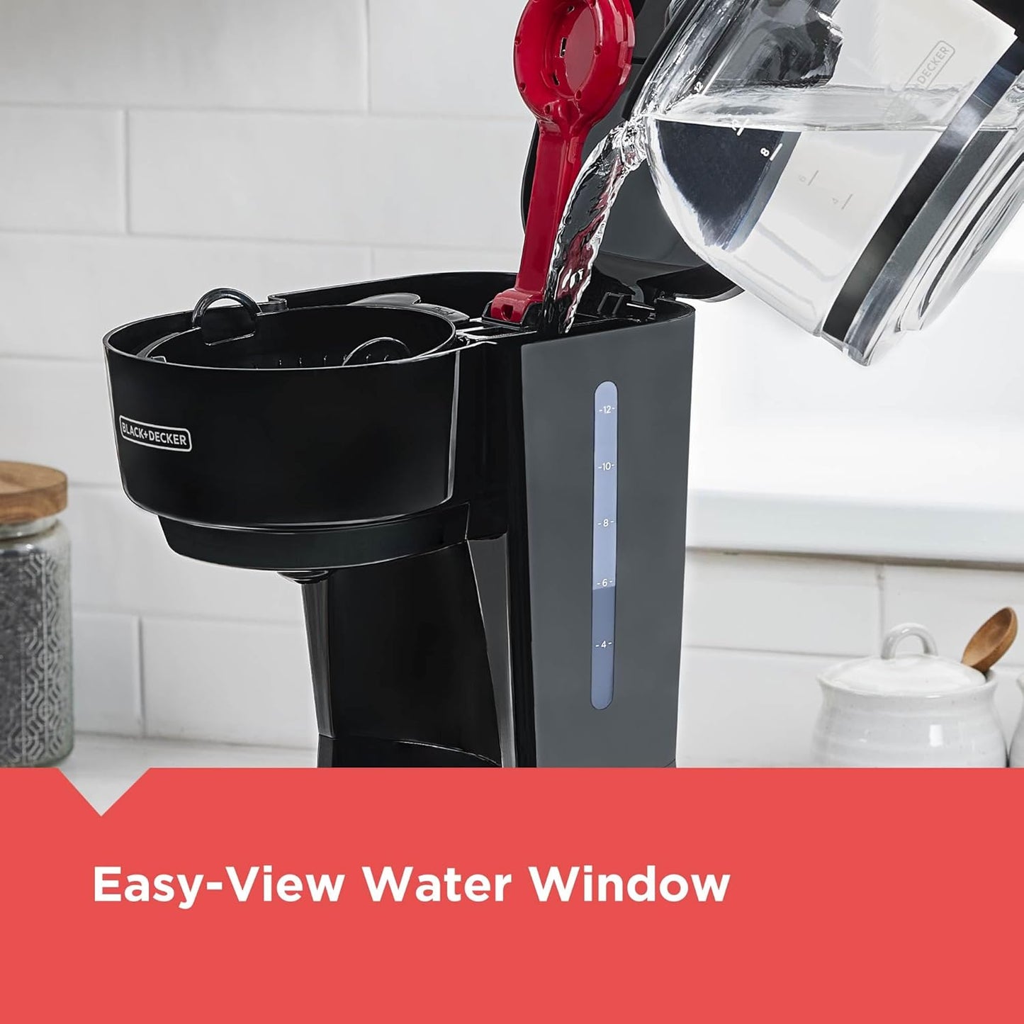 BLACK+DECKER 12-Cup Coffee Maker, Black