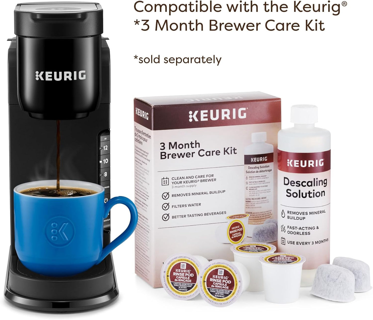 Keurig K-Express Single Serve K-Cup Coffee Maker, 3 Brewing Sizes