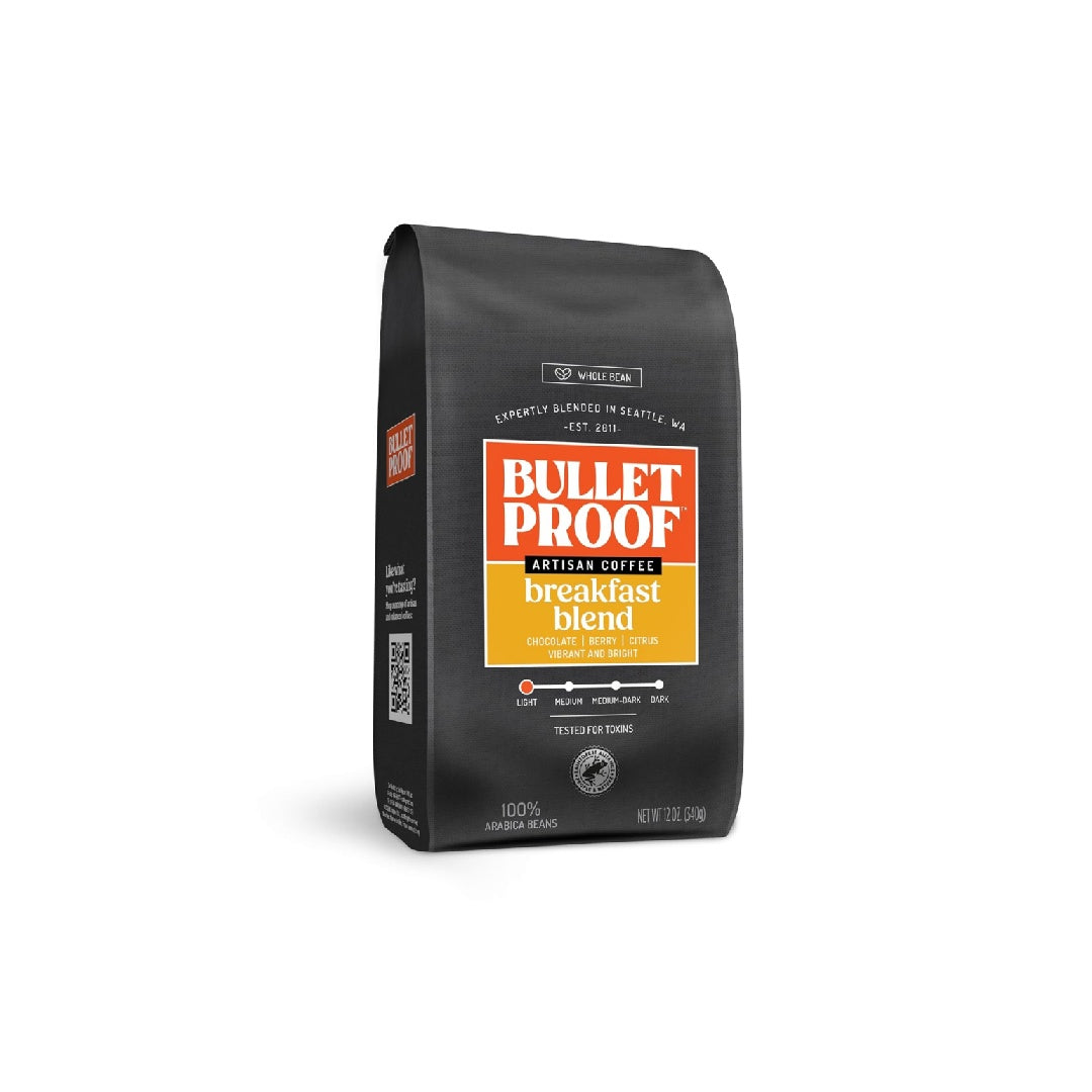 Bulletproof Mentalist Medium Dark Roast Whole Bean Coffee, 12 oz